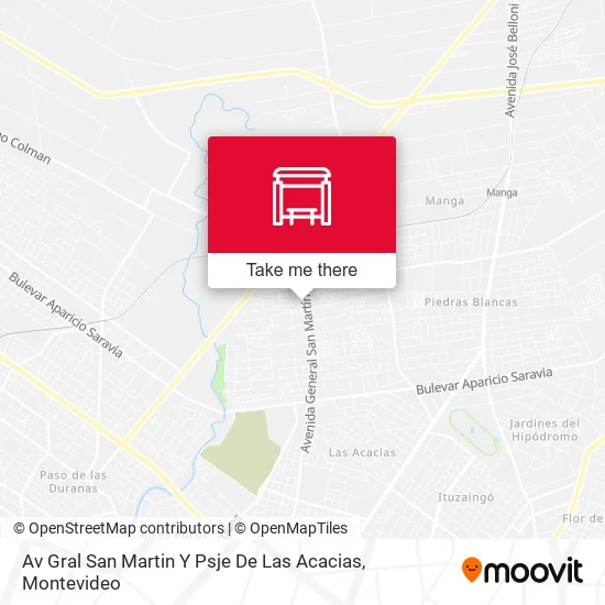 Av Gral San Martin Y Psje De Las Acacias map
