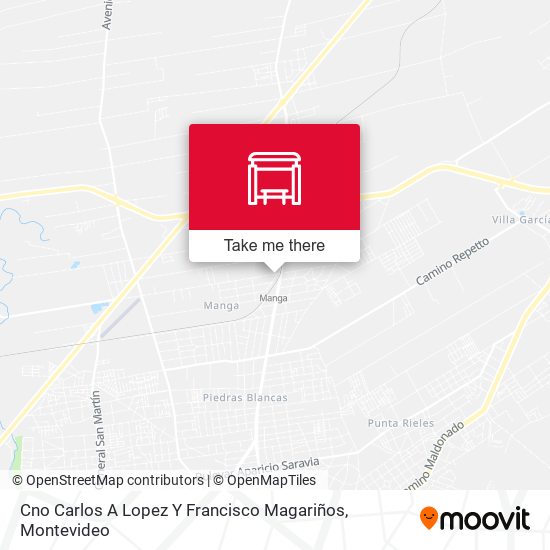 Cno Carlos A Lopez Y Francisco Magariños map