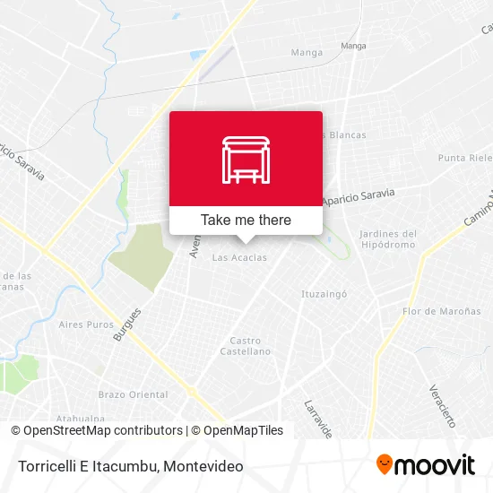 Torricelli E Itacumbu map