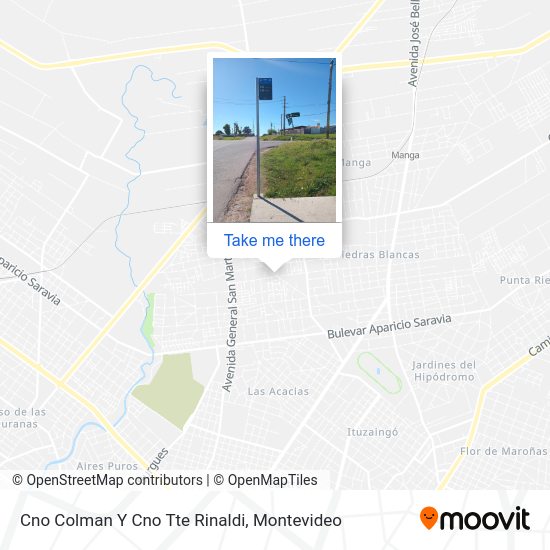 Cno Colman Y Cno Tte Rinaldi map