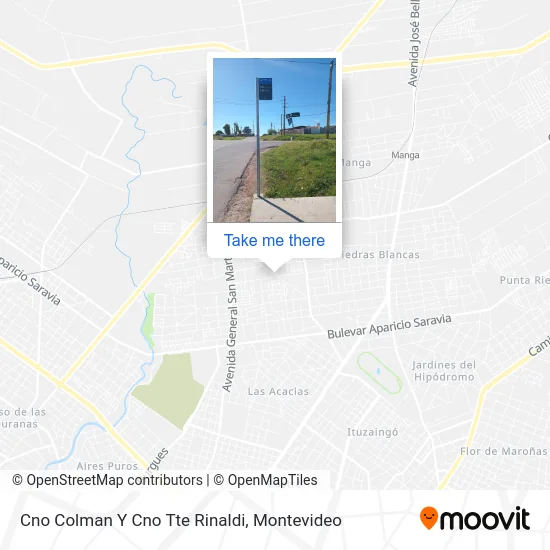 Cno Colman Y Cno Tte Rinaldi map