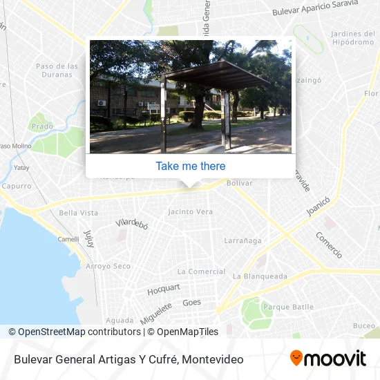 Mapa de Bulevar General Artigas Y Cufré