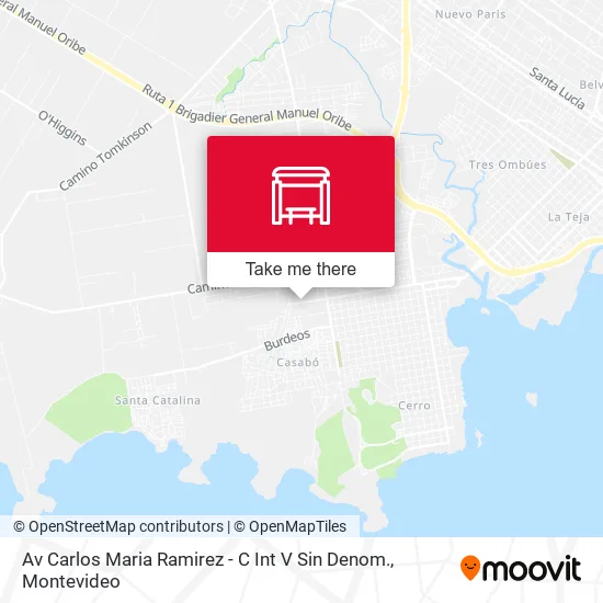 Av Carlos Maria Ramirez - C Int V Sin Denom. map
