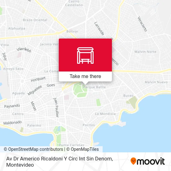 Av Dr Americo Ricaldoni Y Circ Int Sin Denom map