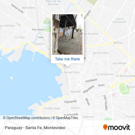 Paraguay - Santa Fe map