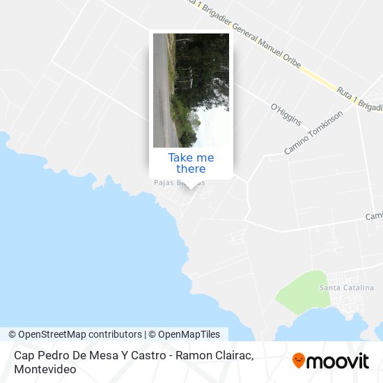 Cap Pedro De Mesa Y Castro - Ramon Clairac map