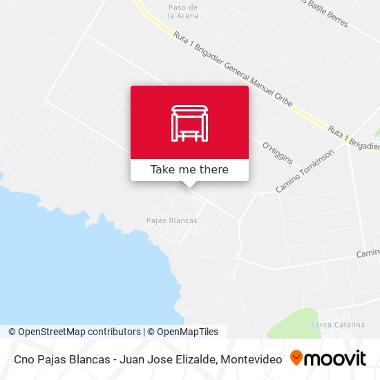 Cno Pajas Blancas - Juan Jose Elizalde map