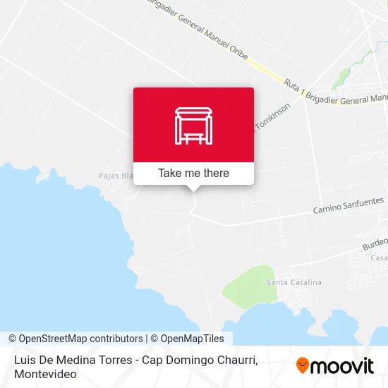 Luis De Medina Torres - Cap Domingo Chaurri map