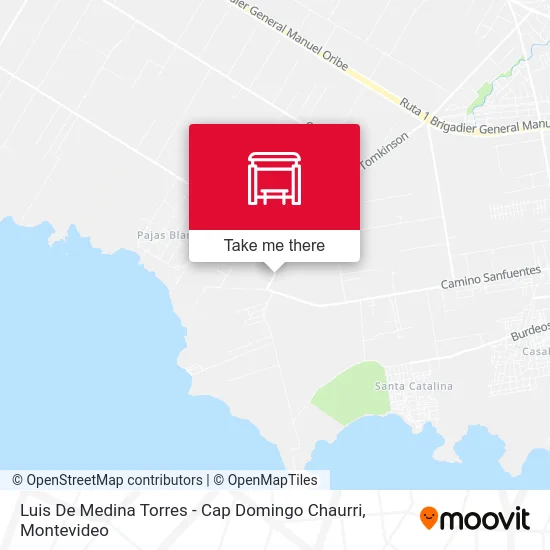 Luis De Medina Torres - Cap Domingo Chaurri map