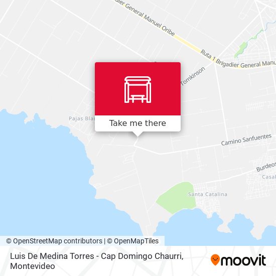 Luis De Medina Torres - Cap Domingo Chaurri map