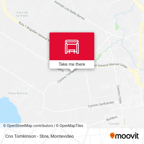 Cno Tomkinson - Sbre map