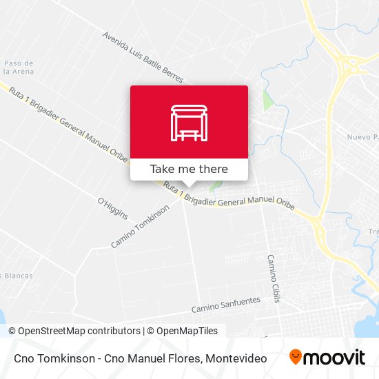 Cno Tomkinson - Cno Manuel Flores map
