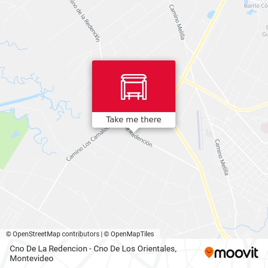 Cno De La Redencion - Cno De Los Orientales map
