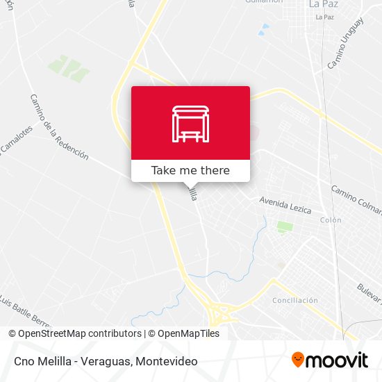 Cno Melilla - Veraguas map