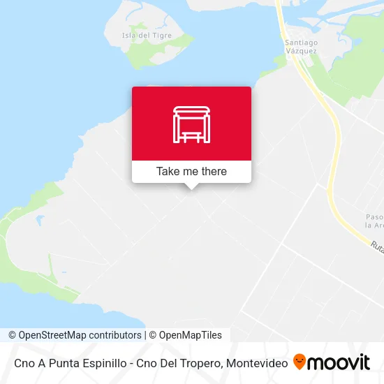 Cno A Punta Espinillo - Cno Del Tropero map