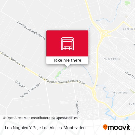 Los Nogales Y Psje Los Alelies map