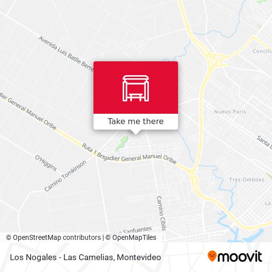 Los Nogales - Las Camelias map