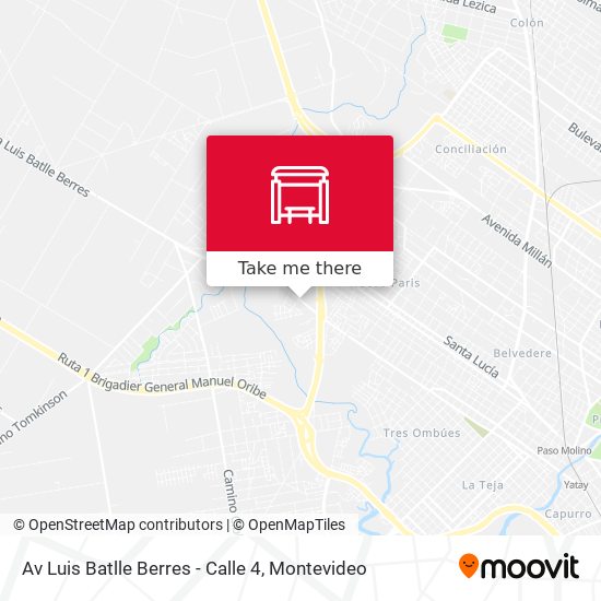 Av Luis Batlle Berres - Calle 4 map