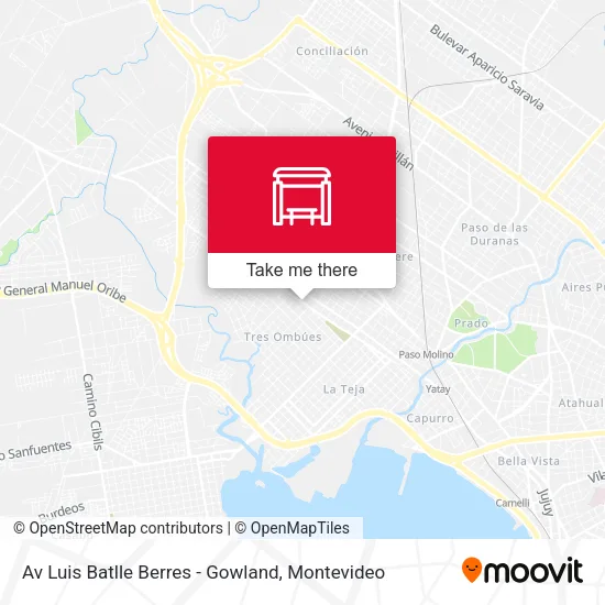 Mapa de Av Luis Batlle Berres - Gowland