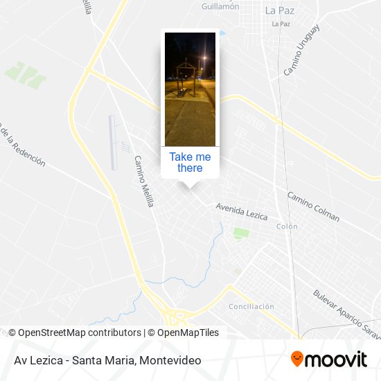 Mapa de Av Lezica - Santa Maria