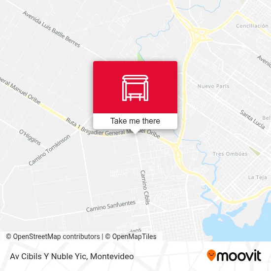 Av Cibils Y Nuble Yic map
