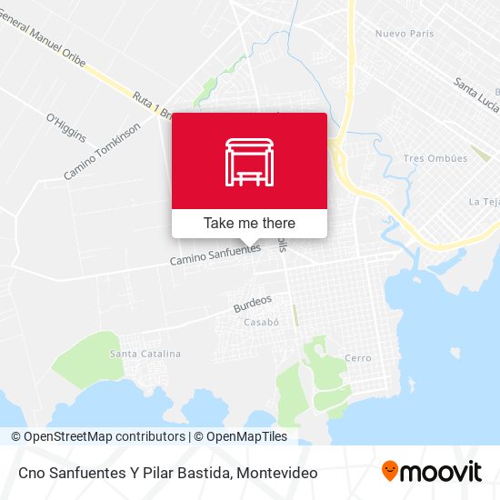 Cno Sanfuentes Y Pilar Bastida map