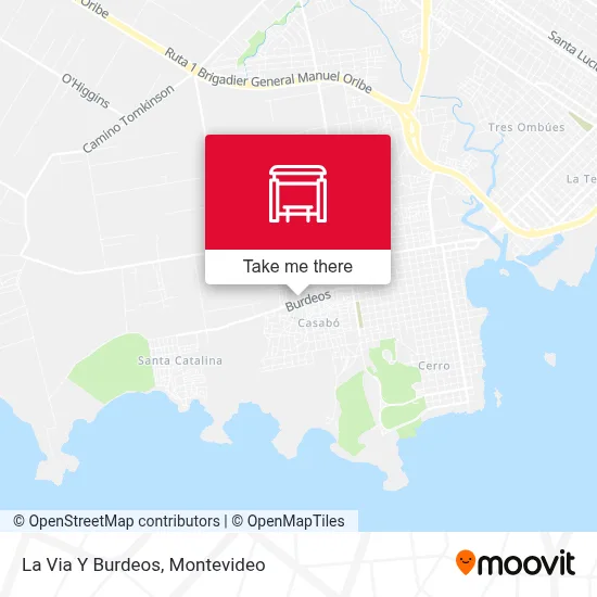 La Via Y Burdeos map