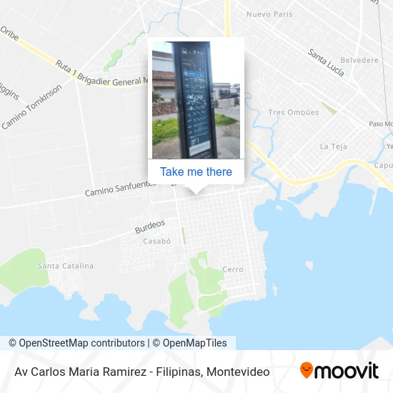 Mapa de Av Carlos Maria Ramirez - Filipinas