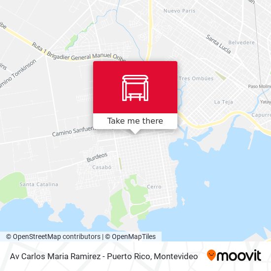 Av Carlos Maria Ramirez - Puerto Rico map