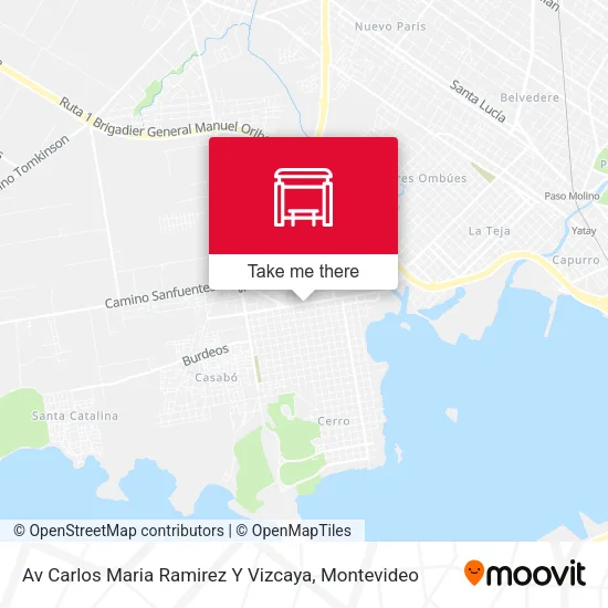 Mapa de Av Carlos Maria Ramirez Y Vizcaya