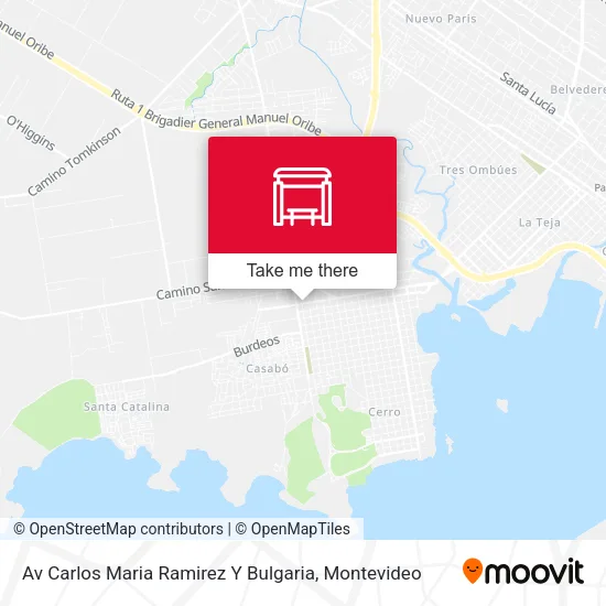 Mapa de Av Carlos Maria Ramirez Y Bulgaria