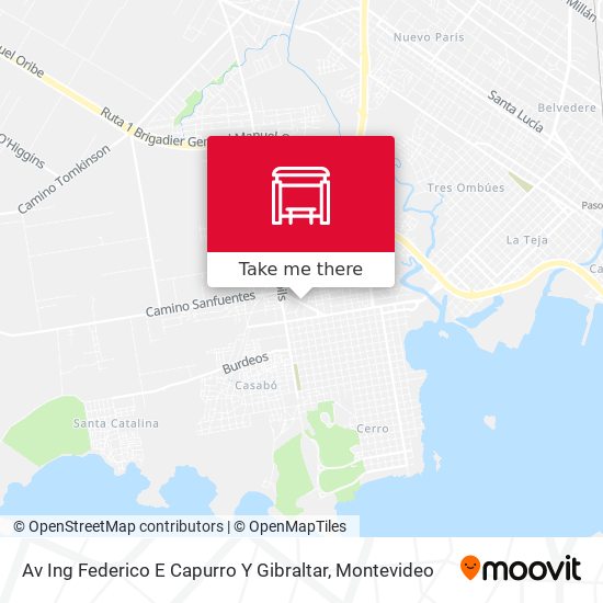 Av Ing Federico E Capurro Y Gibraltar map
