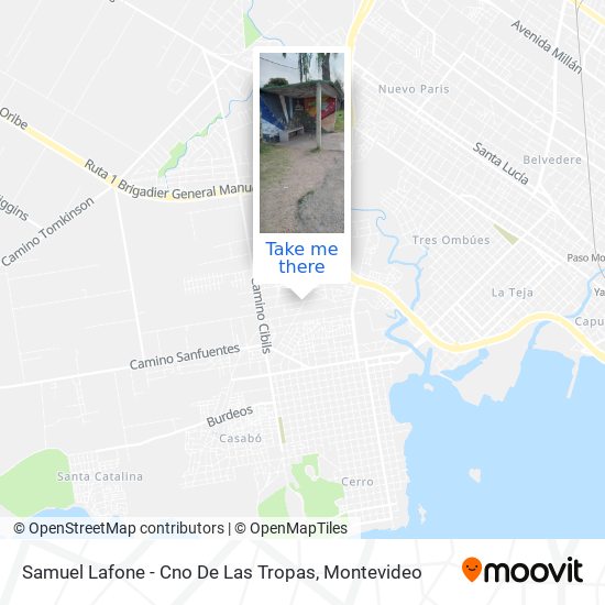 Samuel Lafone - Cno De Las Tropas map