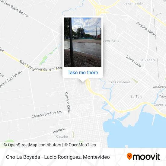 Cno La Boyada - Lucio Rodriguez map