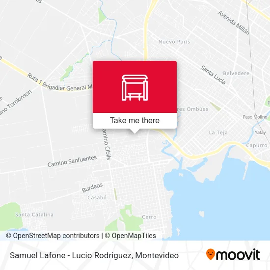 Samuel Lafone - Lucio Rodriguez map