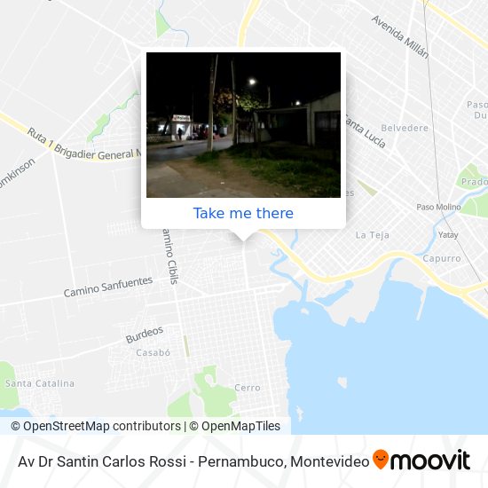 Av Dr Santin Carlos Rossi - Pernambuco map