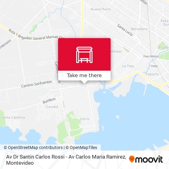 Mapa de Av Dr Santin Carlos Rossi - Av Carlos Maria Ramirez