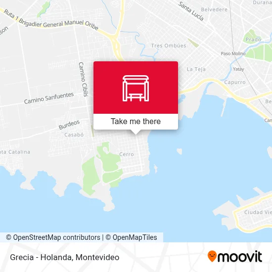 Grecia - Holanda map