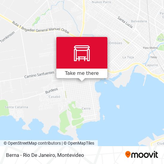 Mapa de Berna - Rio De Janeiro