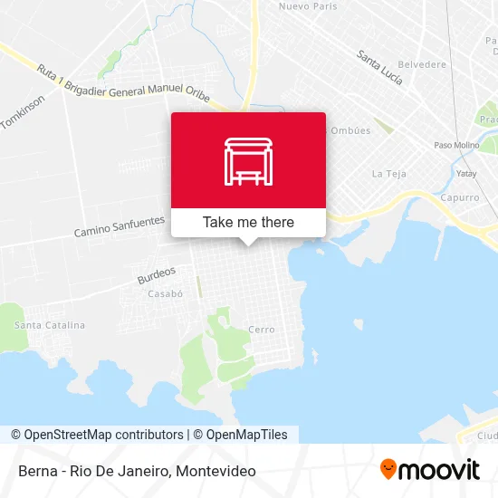 Berna - Rio De Janeiro map