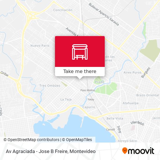 Av Agraciada - Jose B Freire map