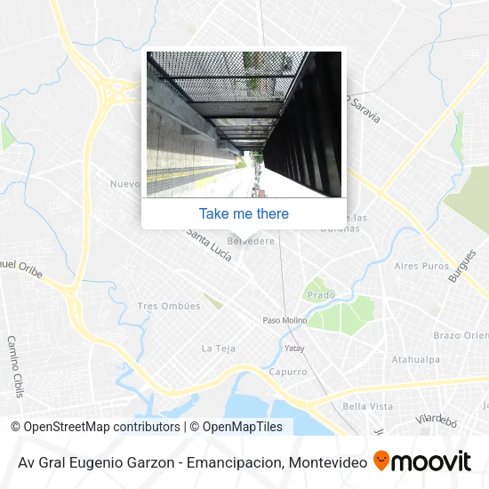 Av Gral Eugenio Garzon - Emancipacion map