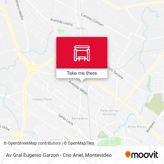 Mapa de Av Gral Eugenio Garzon - Cno Ariel