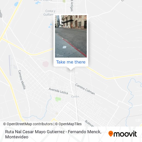 Ruta Nal Cesar Mayo Gutierrez - Fernando Menck map
