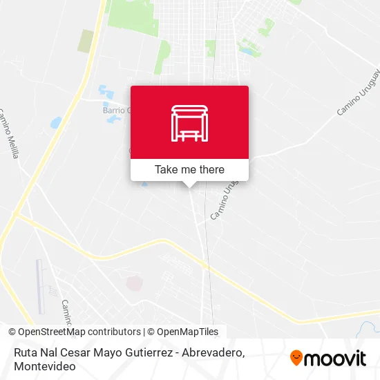 Mapa de Ruta Nal Cesar Mayo Gutierrez - Abrevadero