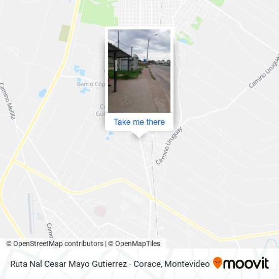 Ruta Nal Cesar Mayo Gutierrez - Corace map
