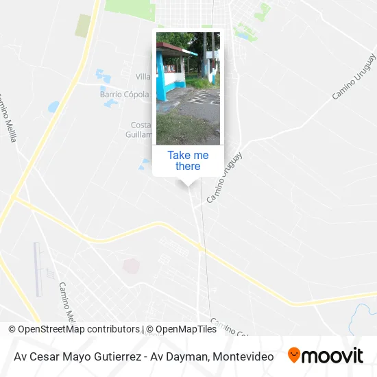 Mapa de Av Cesar Mayo Gutierrez - Av Dayman