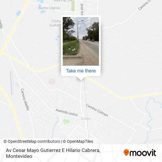 Mapa de Av Cesar Mayo Gutierrez E Hilario Cabrera