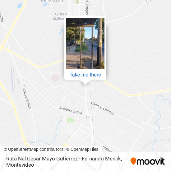 Ruta Nal Cesar Mayo Gutierrez - Fernando Menck map