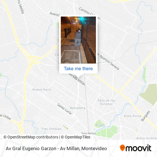 Mapa de Av Gral Eugenio Garzon - Av Millan